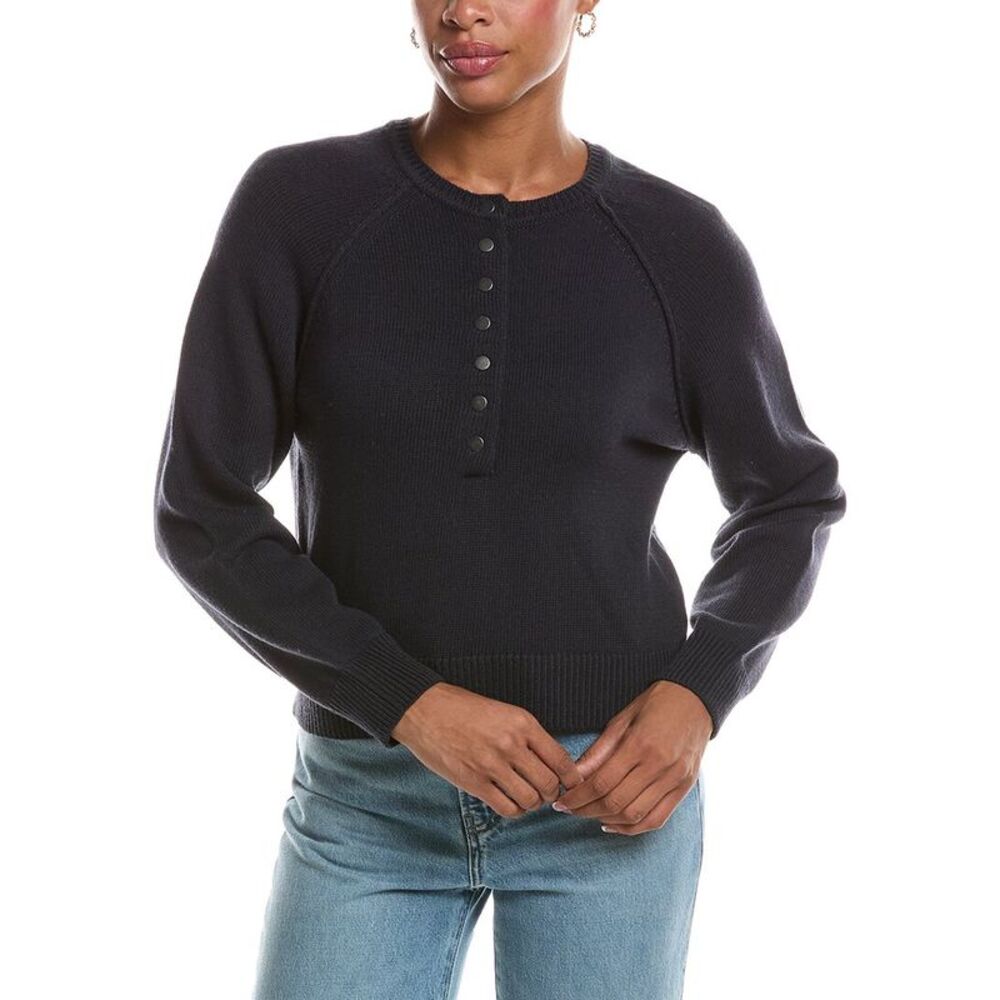 Rd Style Womens  Akleja Long Raglan Sleeve Henley Neck Pullover, Gray